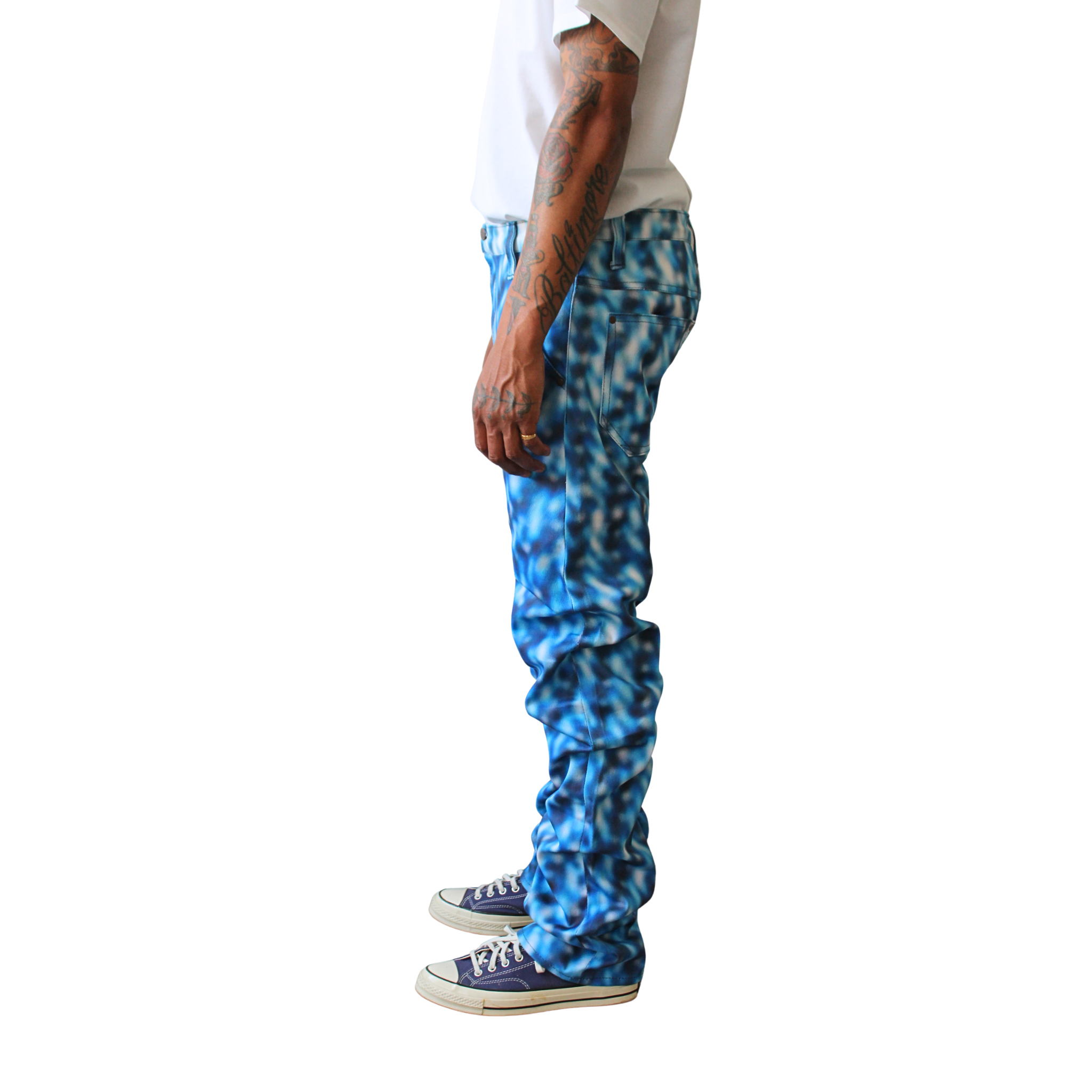OPTICAL WAVE STACKED DENIM – Sheila Rashid